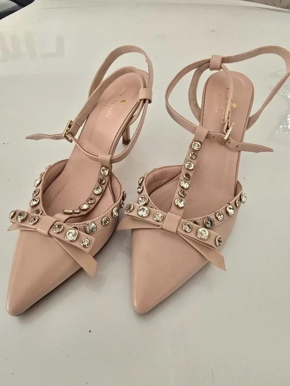 Kate Spade Julianna Jeweled Blush Pump